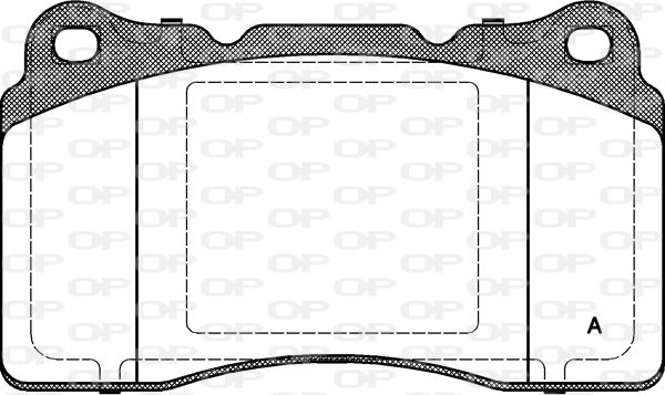 OPEN PARTS Piduriklotsi komplekt,ketaspidur BPA0666.10